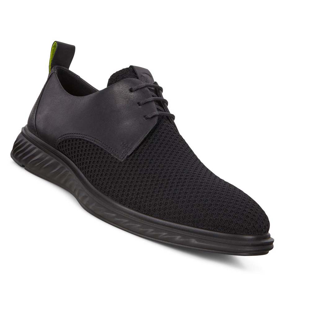 Men's Ecco St. 1 Hybrid Lite Casual Shoes Black | USA 490JPQ